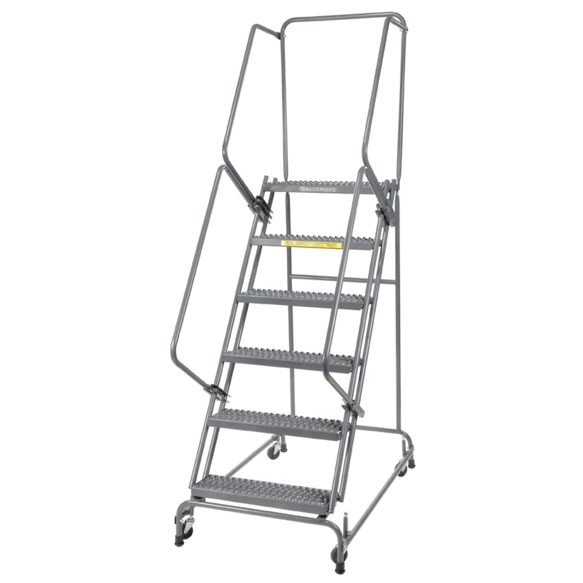 Ballymore, Rolling Ladder, Overall Height 90 in, Steps 6, Material Steel, Model# FSH626G
